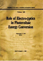 Role <em>of</em> Electro-Optics <em>in</em> Photovoltaic Energy Conversion