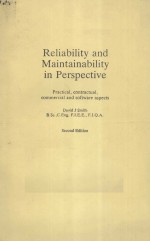 RELIABILITY AND MA<em>IN</em>TA<em>IN</em>ABILITY <em>IN</em> PERSPECTIVE  SECOND EDITION
