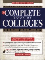 THE PRINCETON REVIEW STUDENT ACCESS GUIDE THE COMPLETE BOOK <em>OF</em> COLLEGES  1997 <em>EDITION</em>