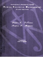 Human resource management instructor's resource gui<em>de</em> sixth edition