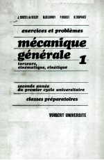 <em>exercices</em> et problemes mecanique generale 1