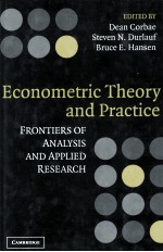 Econometric theory and practice frontiers <em>of</em> <em>analysis</em> and applied research