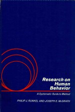Rese<em>a</em>rch <em>on</em> hum<em>a</em>n beh<em>a</em>vior <em>A</em> System<em>a</em>tic <em>Guide</em> <em>to</em> Method