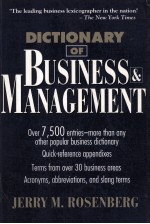 <em>D</em>ictionary of business an<em>d</em> management