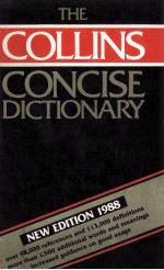 <em>THE</em> COLLINS <em>CONCISE</em> DICTIONARY <em>OF</em> <em>THE</em> ENGLISH LANGUAGE  <em>SECOND</em> <em>EDITION</em>