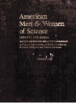 American Men & Women <em>of</em> Science 1989-1990 17th <em>Edition</em> Volume 2 C-F