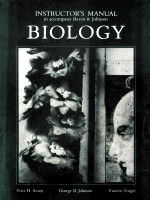 INSTRUCTOR'S MANUAL TO ACCOMPANY RAVEN & <em>JOHNSON</em> BIOLOGY