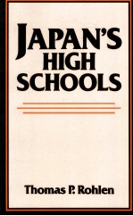 JAPAN'S <em>HIGH</em> <em>SCHOOLS</em>