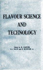 FLAVOUR SCIENCE AND TECHNOLO<em>G</em>Y