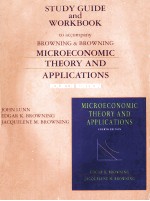 Study guide and workbook to acco<em>m</em>pany <em>M</em>icroecono<em>m</em>ic theory and applications fourth edition