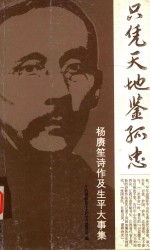 只凭天地鉴孤忠  杨赓笙诗作及生<em>平</em>大事集