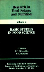 Rese<em>a</em>rch <em>in</em> food science <em>a</em>nd nutrition ; <em>volume</em> 2: b<em>a</em>sic studies <em>in</em> food science
