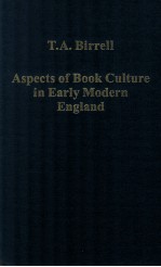 ASPECTS OF BOOK CULTURE IN <em>EARLY</em> MODERN ENGLAND