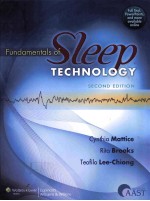 FUNDAMENTALS <em>OF</em> SLEEP <em>TECHNOLOGY</em> SECOND EDITION