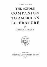 <em>THE</em> OXFORD COMPANION <em>TO</em> AMERICAN <em>LITERATURE</em> <em>THIRD</em> <em>EDITION</em>