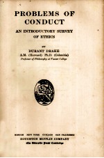 <em>PROBLEMS</em> <em>OF</em> CONDUCT
