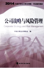 2014注册会计师教材  公司战略<em>与</em>风险管理  cpa注会考试教材