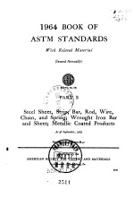 1964 Book of ASTM Standards <em>With</em> Related Material Part 3