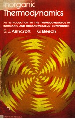 INORGANIC <em>THERMODYNAMICS</em>:AN INTRODUCTION TO THE <em>THERMODYNAMICS</em> OF INORGANIC AND ORGANOMETALLIC COMPO