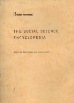 THE SOCIAL <em>SCIENCE</em> <em>ENCYCLOPEDIA</em> <em>SECOND</em> <em>EDITION</em>