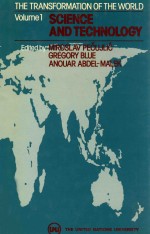 SCIENCE AND <em>TECHNOLOGY</em> IN THE TRANSFORMATION <em>OF</em> THE WORLD  <em>VOLUME</em> 1
