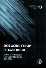 <em>2000</em> WORLD CENSUS OF AGRICULTURE ANALYSIS AND INTERNATIONAL COMPARISON OF THE RESULTS (1996-2005)