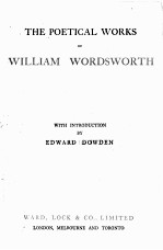 <em>THE</em> <em>POETICAL</em> <em>WORKS</em> <em>OF</em> WILLIAM WORDSWORTH