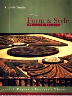 FORM AND <em>S</em>TYLE:RE<em>S</em>EARCH PAPER<em>S</em>