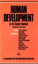HU<em>MA</em>N DEVELOP<em>ME</em>NT IN ITS SOCIAL CONTEXT  A COLLECTIVE EXPLORATION