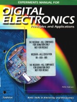 Experiments manual <em>for</em> digital <em>electronics</em> : principles and applications fifth edition