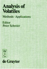 <em>Analysis</em> <em>of</em> volatiles  <em>methods</em> and applications