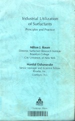 Industrial utilization of surfactants : <em>princip</em>les <em>and</em> <em>practice</em>