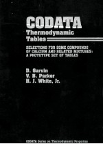 CODATA THERMODYNAMIC TABLES SELECTIONS FOR SOME COMPOUNDS <em>OF</em> CALCIUM AND RELATED MIXTURES:A PROTOTYP
