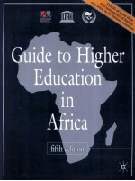 <em>Guide</em> <em>to</em> Higher Education in Africa