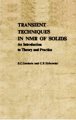 TRANSIENT TE<em>C</em>HNIQUES IN NMR OF SOLIDS AN INTRODU<em>C</em>TION TO THEORY AND PRA<em>C</em>TI<em>C</em>E