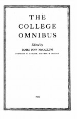 <em>THE</em> COLLEGE OMNIBU<em>S</em>
