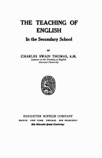THE TE<em>A</em>CHING OF ENGLISH In the Second<em>a</em>ry School