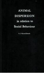 Animal dispersion <em>in</em> <em>relation</em> <em>to</em> social behaviour