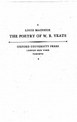 <em>THE</em> POETRY OF W. B. YEAT<em>S</em>