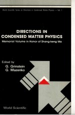 DIRECTIONS <em>IN</em> CONDENSED MATTER PHYSICS：MEMORIAL <em>VOLUME</em> <em>IN</em> HONOR <em>OF</em> SHANG-KENG MA
