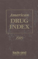 A<em>M</em>ERICAN DRUG INDEX 1989  33ND EDITION