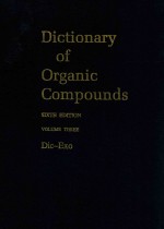 Dictionary of organic co<em>mp</em>ounds volu<em>me</em> three Dic—Exo D—0-03195—E-0-01256