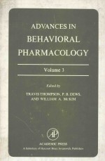 ADVAN<em>C</em>ES IN <em>B</em>EHAVIORAL PHARMA<em>C</em>OLOGY VOLUME 3