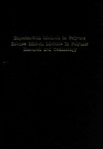 Experimental <em>methods</em> in polymer <em>science</em> modern <em>methods</em> in polymer research and technology