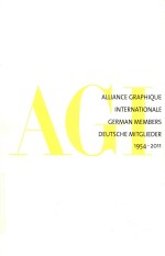 AGI Alliance Graphique <em>Internationale</em> German members deutsche mitglieder 1954-2011