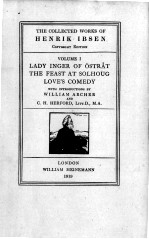 LADY IN<em>GE</em>R OF OSTRAT T<em>HE</em> FEAST AT SOL<em>HO</em>U<em>G </em>LOVE’S COMEDY