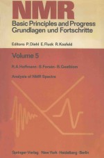 NMR:BASIC <em>PRINCIPLES</em> AND PROGRESS GRUNDLAGEN UND FORTSCHRITTE  VOLUME 5