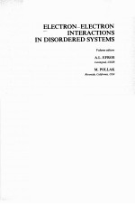 ELECTRON-ELECTRON <em>IN</em>TERACTIONS <em>IN</em> DISORDERED <em>SYSTEMS</em>
