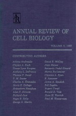 annual review of <em>cell</em> <em>biology</em> <em>volume</em> 3