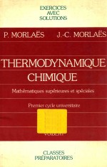 <em>Exercices</em> de chimie thermodynamique chimique